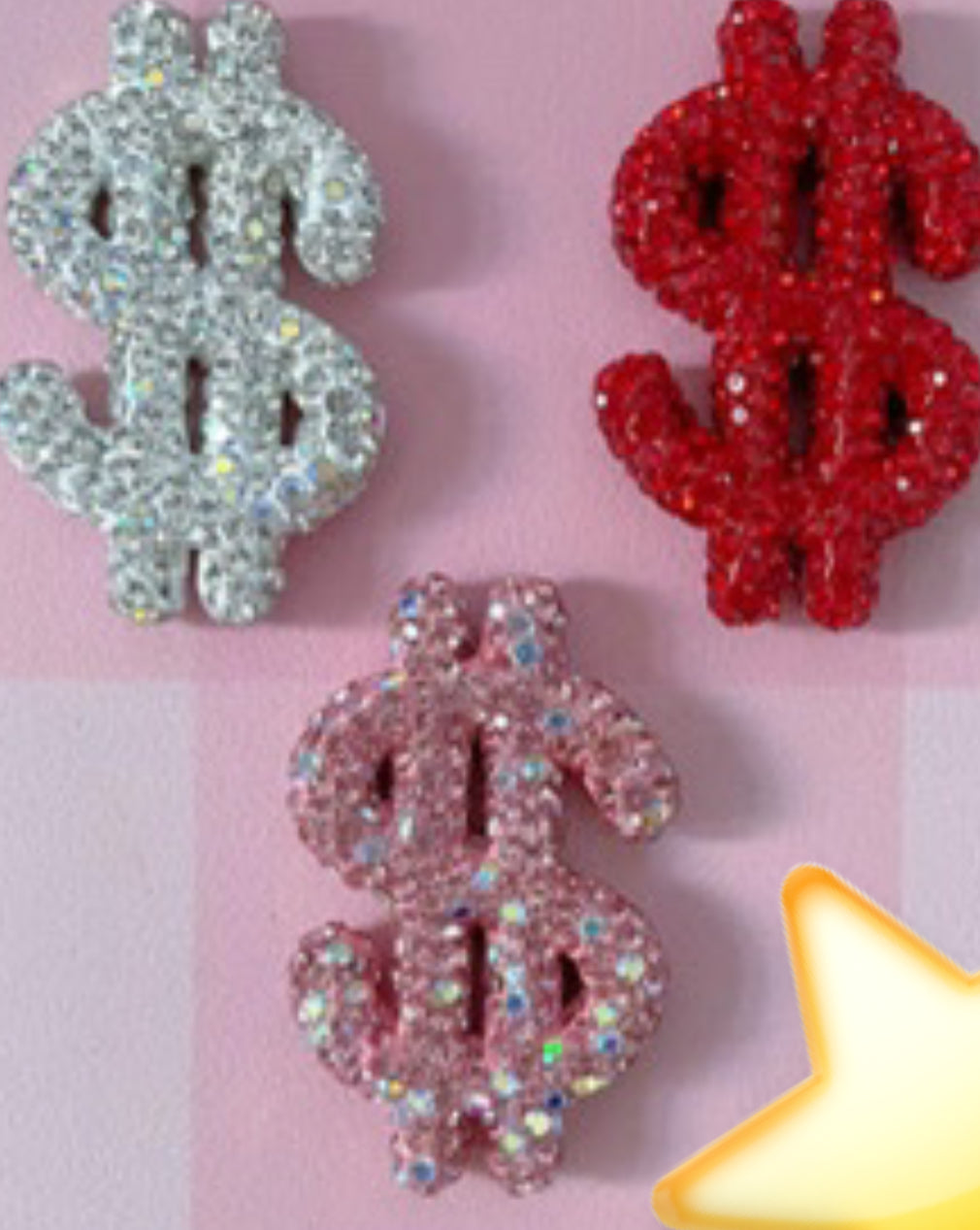 Money sign bling charm