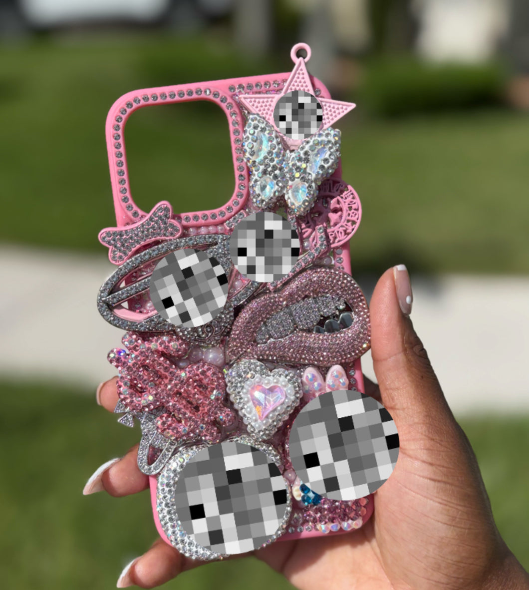 Blinged out junk case