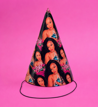 Load image into Gallery viewer, 16 / 20 oz foam cup wrap and party hat canva template drag and drop with measurements
